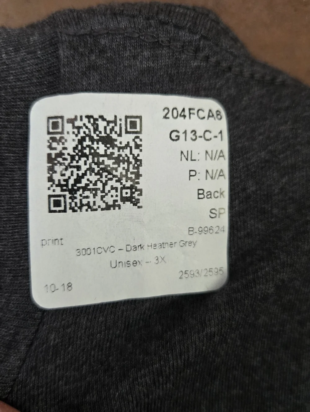 Canvas Bella + Canvas Graphic Tee 3XL “I Love One Woman & Several Guns” Gray NEW - Picture 5 of 5